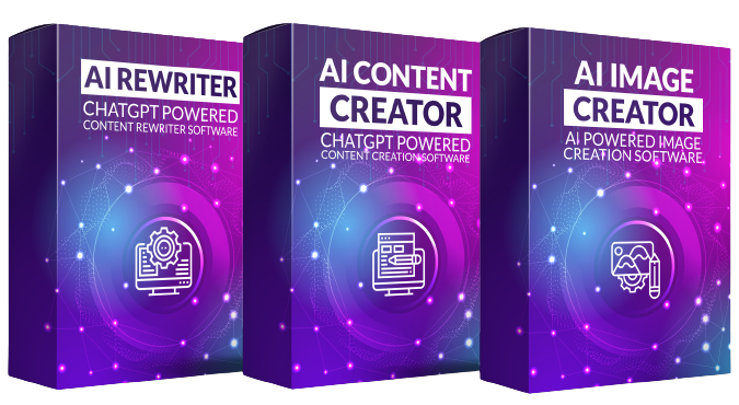Complete AI ChatGPT Package: REWRITER, IMAGE & CONTENT CREATOR