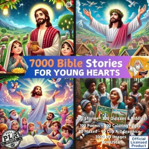 Bible Tales for Young Hearts: 700 Bible Stories | 196 Bible Stories Coloring Pages