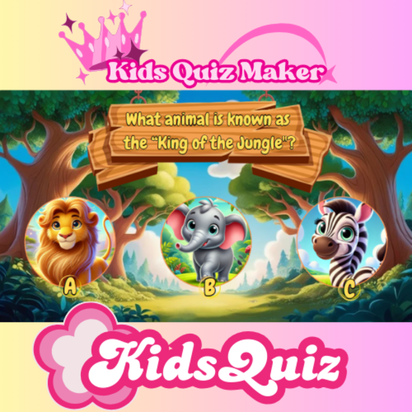 Kids Quiz Maker – Includes Editable 100+ Templates to Create Unlimited Quizzes for Kids